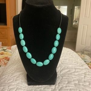 20" Turquoise neckpiece on cord. Quantity 2, sold separately